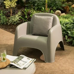 inny Fotel ogrodowy szary ULVI