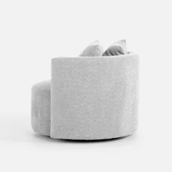 inny Fotel okrągły obrotowy SEBREZE szary