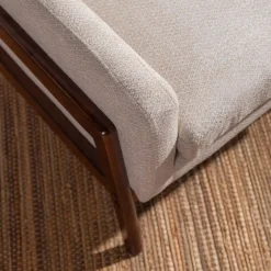 Fotel retro beżowy MIATU