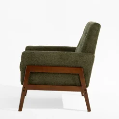 Fotele Wypoczynkowe| Fotel retro ciemnozielony MIATU