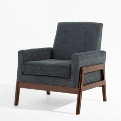 Fotel retro niebieski MIATU