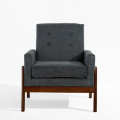 Fotel retro niebieski MIATU