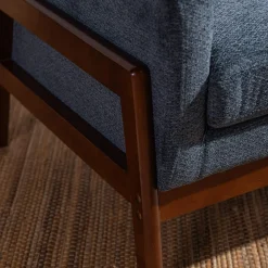 Fotel retro niebieski MIATU