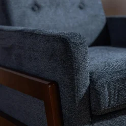 Fotel retro niebieski MIATU