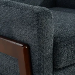 Fotel retro niebieski MIATU