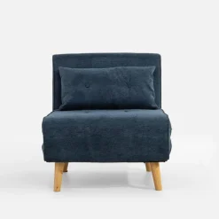 inny Fotel rozkładany granatowy LAVILLA