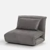 Fotele Wypoczynkowe|inny Fotel rozkładany szary LAIPE