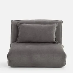 Fotele Wypoczynkowe|inny Fotel rozkładany szary LAIPE