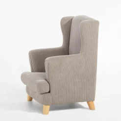 Dzieci Fotel sztruksowy beżowy ASINI