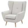 Fotele Wypoczynkowe|Impresti Fotel uszak boucle kremowy MOREN