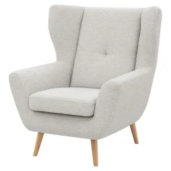 Fotele Wypoczynkowe|Impresti Fotel uszak boucle kremowy MOREN