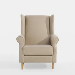 Fotel uszak jasnobeżowy SERENA