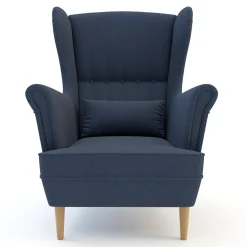 Fotele Wypoczynkowe| Fotel uszak niebieski VENUS