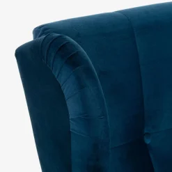 Fotele Wypoczynkowe|inny Fotel uszak welurowy niebieski VITO