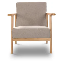 Fotel wypoczynkowy beżowy ZODEL