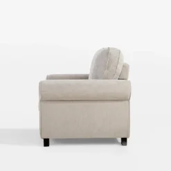 Fotel wypoczynkowy beżowy KANVASA