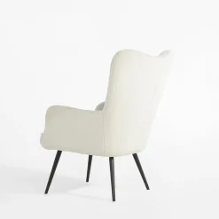 Fotel wypoczynkowy biały JAZAN