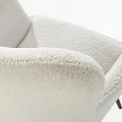 Fotel wypoczynkowy biały JAZAN