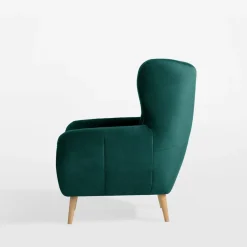 Impresti Fotel wypoczynkowy ciemnozielony KELSO