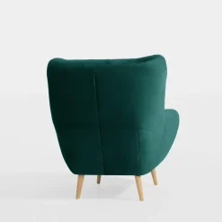 Impresti Fotel wypoczynkowy ciemnozielony KELSO