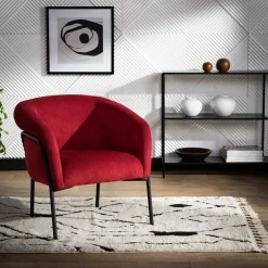 inny Fotel wypoczynkowy czerwony LEQREN