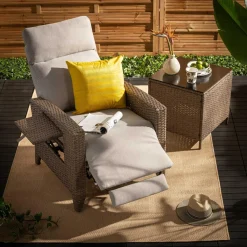 Meble Ogrodowe|Meble Ogrodowe|inny Fotel wypoczynkowy do ogrodu SOTTO brązowy