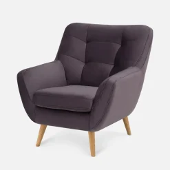 Fotele Wypoczynkowe|Impresti Fotel wypoczynkowy fioletowy SCANDI