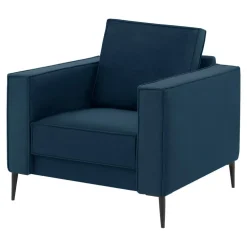 Fotel wypoczynkowy granatowy TERRA