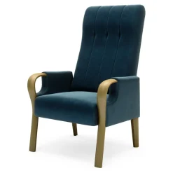 Fotel wypoczynkowy granatowy FACELIA II