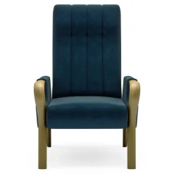 Fotel wypoczynkowy granatowy FACELIA II