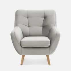 Impresti Fotel wypoczynkowy jasnoszary SCANDI