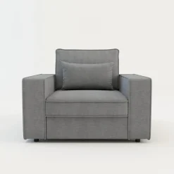 Fotele Wypoczynkowe| Fotel wypoczynkowy jasnoszary MARKOS