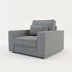 Fotele Wypoczynkowe| Fotel wypoczynkowy jasnoszary MARKOS