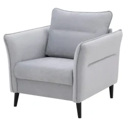 Fotel wypoczynkowy jasnoszary COSIMO