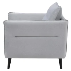 Fotel wypoczynkowy jasnoszary COSIMO