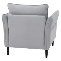 Fotel wypoczynkowy jasnoszary COSIMO