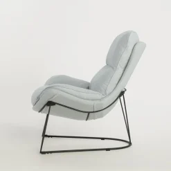 Fotele Wypoczynkowe| Fotel wypoczynkowy jasnoszary DYNASTI