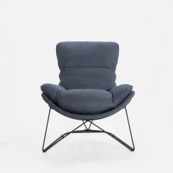 Fotel wypoczynkowy niebieski DYNASTI