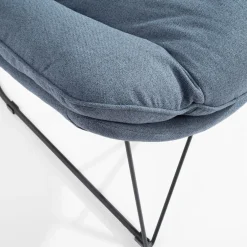 Fotel wypoczynkowy niebieski DYNASTI