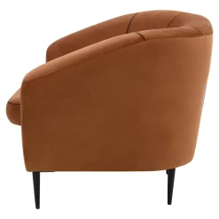 Fotel wypoczynkowy pomarańczowy OLIVIO