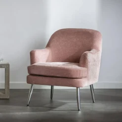 Fotel wypoczynkowy różowy MIARO