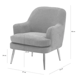 Fotel wypoczynkowy różowy MIARO