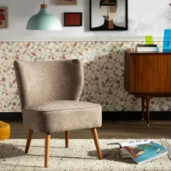 Fotele Wypoczynkowe| Fotel wypoczynkowy szarobeżowy SUNISPES