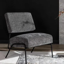 Fotel wypoczynkowy szary MANCIA