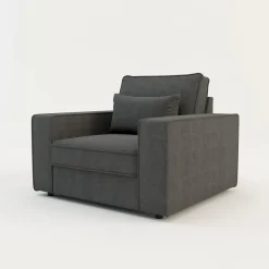 Fotele Wypoczynkowe| Fotel wypoczynkowy szary MARKOS