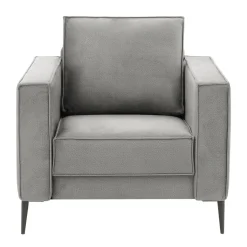 Fotele Wypoczynkowe| Fotel wypoczynkowy szary TERRA