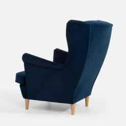 inny Fotel wypoczynkowy uszak granatowy LUCEK