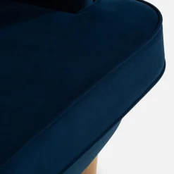 inny Fotel wypoczynkowy uszak granatowy LUCEK