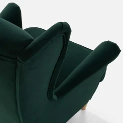 inny Fotel wypoczynkowy uszak ciemnozielony LUCEK