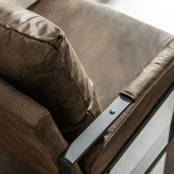 Fotel wypoczynkowy z ekoskóry CARYUM